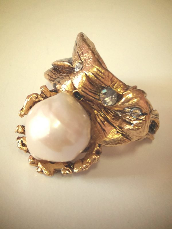 anello perla bigiotteria fiorentina